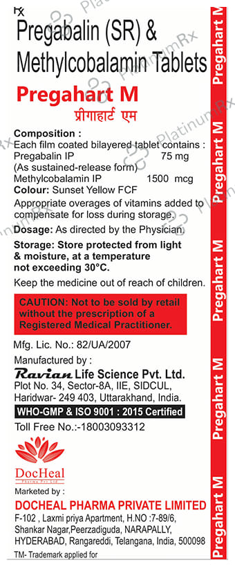 Pregahart M Tablet SR