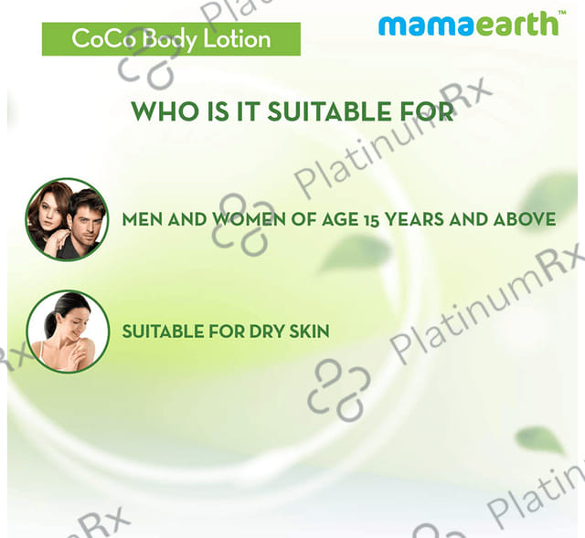Mamaearth Coco Body Lotion for All Skin Types - Mineral Oil & Silicone-Free