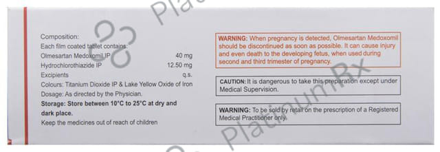 Olmin 40 H 12.5/40mg Tablet 10s