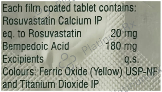 Rosuvas B 10/180mg Tablet 10s