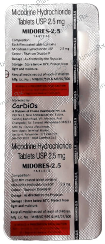 Midores 2.5mg Tablet 10s
