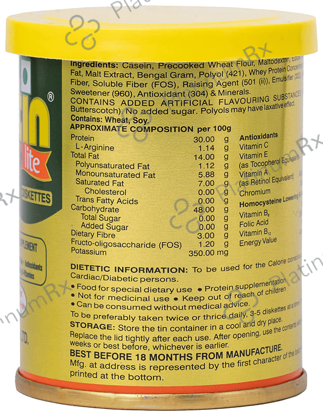 Threptin High Protein Supplement Diskette No Sugar 50gm