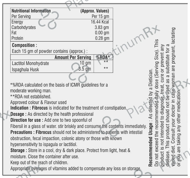 Fibrocus Granules 360gm