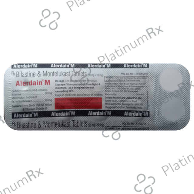 Alerdain M 2.5/4mg Tablet 10s
