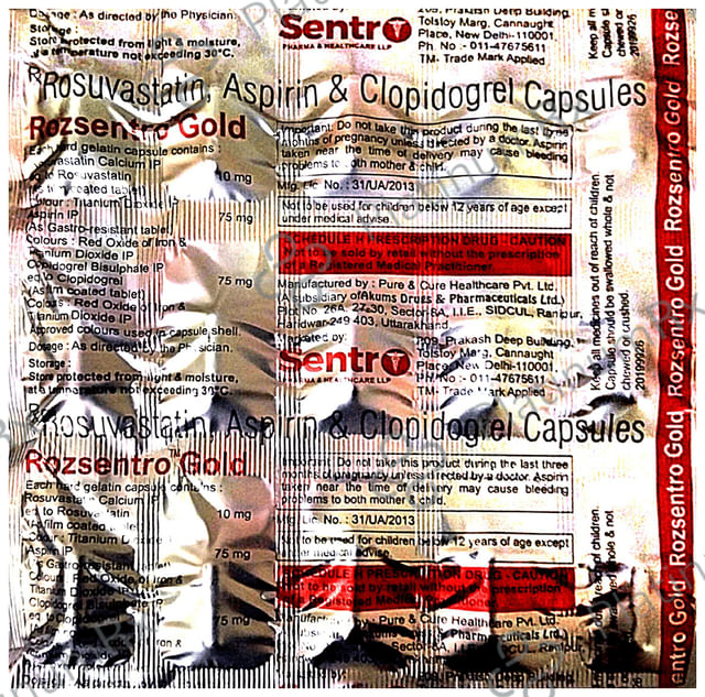 Rozsentro Gold Capsule