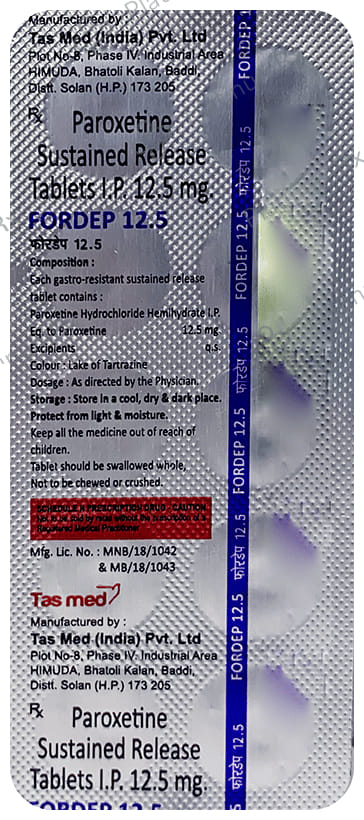 Fordep 12.5mg Tablet 10s