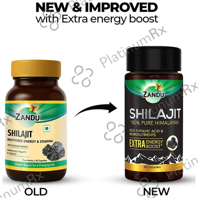 Zandu 500mg Shilajit Capsule 60s