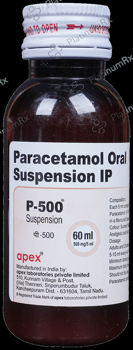 P 500mg Oral Suspension 60ml