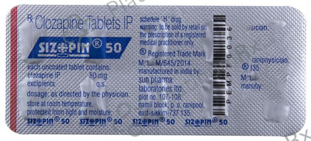 Sizopin 50mg Tablet 10s