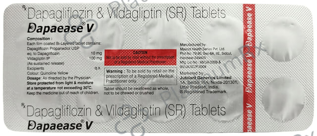 Dapaease V 10/100mg Tablet SR 10s