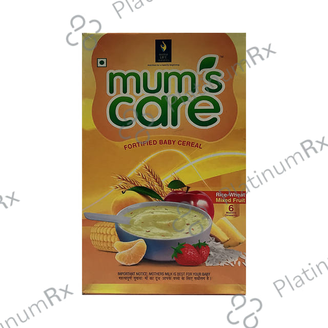 Mum's Care Fortified Baby Cereal 6 Months Onwards Mixed Fruit Rice Wheat