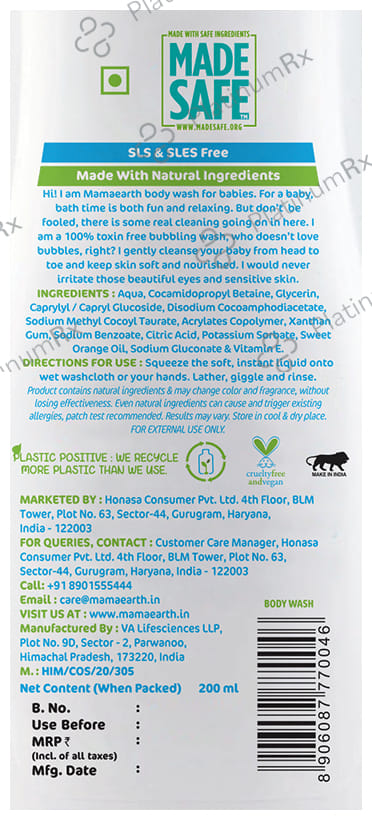 Mamaearth Baby Body Wash 200ml