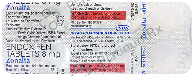 Zonalta 8mg Tablet 10s