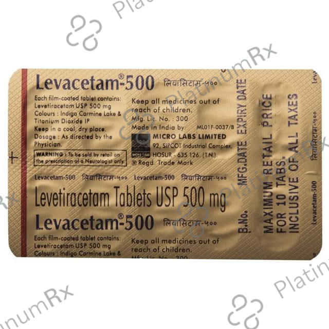 Levacetam 500mg Tablet 10s