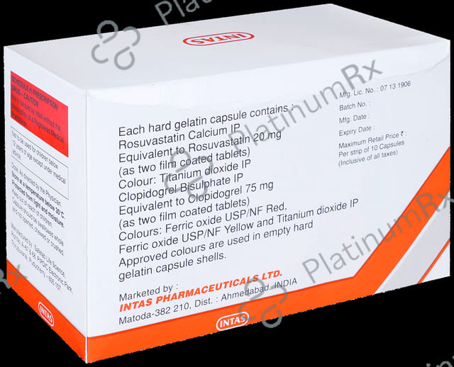 Arvast CV 20/75mg Capsule 10s