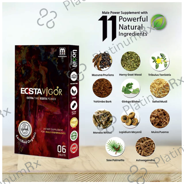 Medopharm Eqsta Vigor Tablet (6 Each) 1 Pack