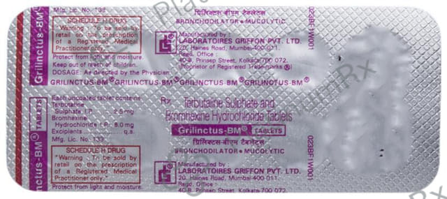 Grilinctus BM 2.5/8mg Tablet 10s