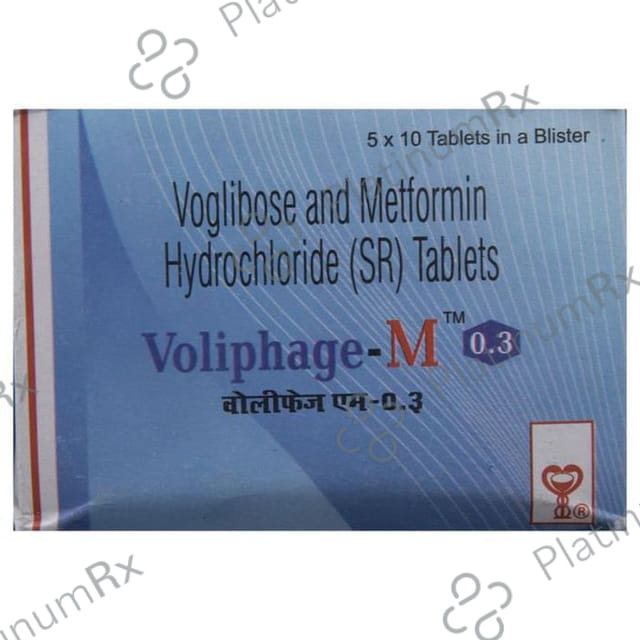 Voliphage M 500/0.3mg Tablet SR 10s