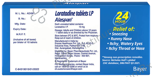Alaspan 10mg Tablet 10s