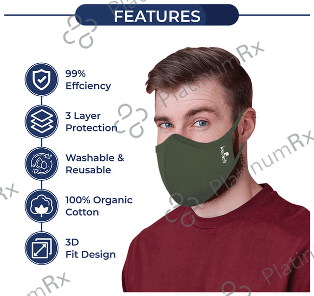 Kawach Fashion Pro Reusable & Washable Mask Free Size Assorted 10 masks