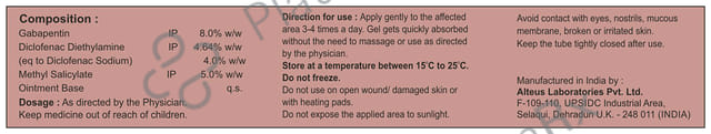 Gabapax D Ointment 30gm