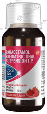 Crocin 120mg Suspension Strawberry Flavour 60ml