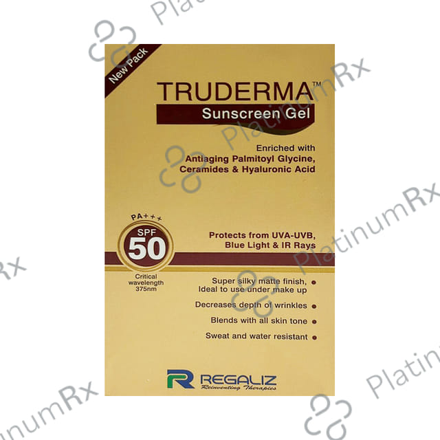 Regaliz Truderma Sunscreen SPF 50 Gel 50gm