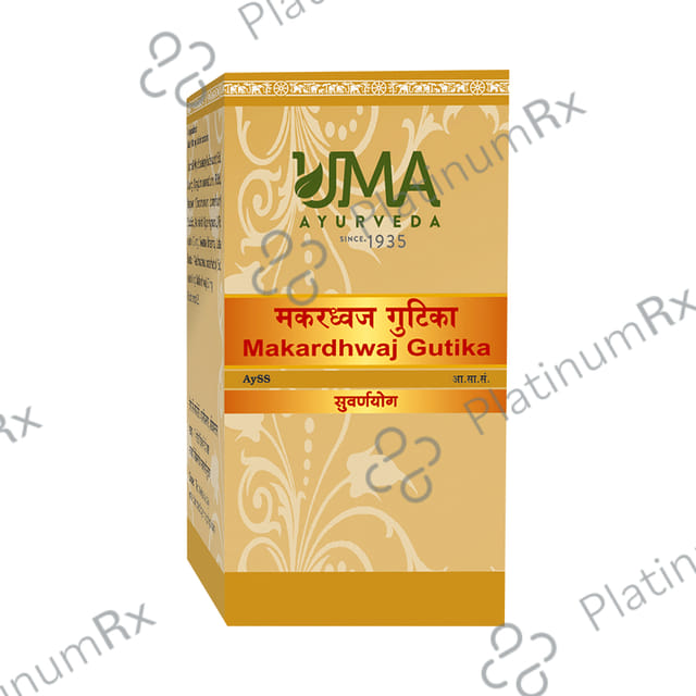 Uma Ayurveda Makardhwaj Gutika (with Gold)