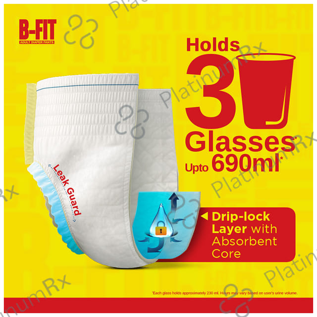 B Fit Adult Diaper Pants Medium 10s