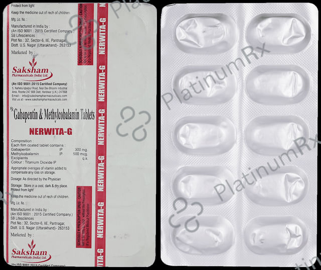 Nerwita G 300mg/500mcg Tablet