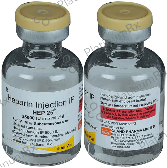 Hep 25000IU Injection 5ml