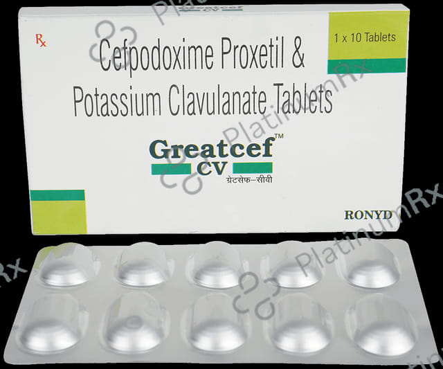 Greatcef CV 200/125mg Tablet 10s
