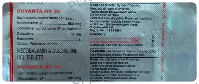 Duvanta NP 20mg/500mcg Tablet 10s