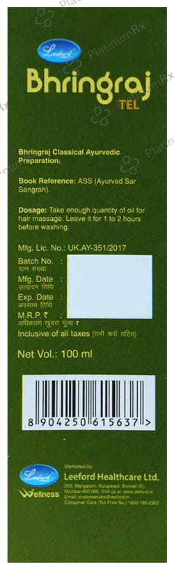 Leeford Bhringraj Tel Oil 100ml