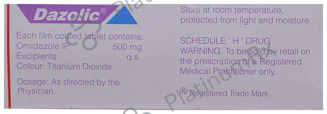 Dazolic 500mg Tablet 10s