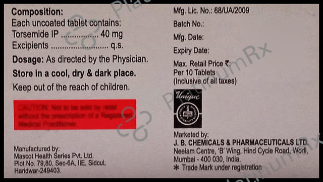 Jbtor 40mg Tablet 10s