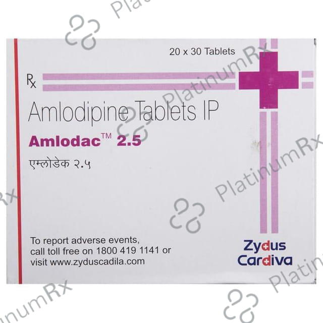 Amlodac 2.5mg Tablet 30s