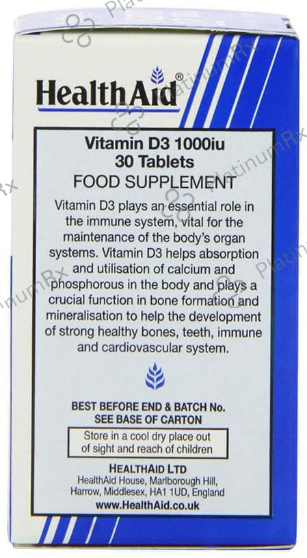Healthaid Vitamin D3 1000IU Tablet