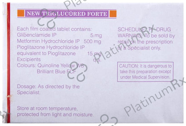 New Triglucored Forte Tablet 10s