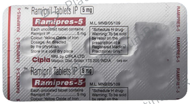 Ramipres 5mg Tablet 10s