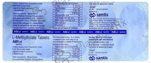 ABfol 800mcg Tablet 10s