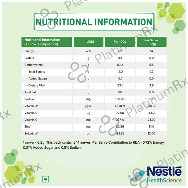 Nestle Resource Fiber Choice, Partially Hydrolyzed Guar Gum (PHGG), Prebiotic Fiber + Immunonutrients (6.2gm Each)