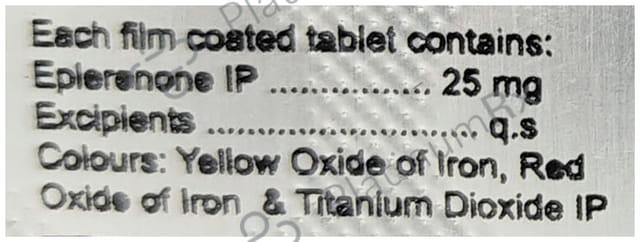 Eplerite 25mg Tablet 10s