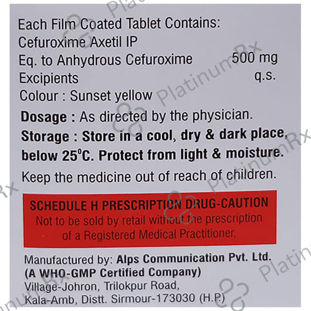 Cefushine 500 Tablet