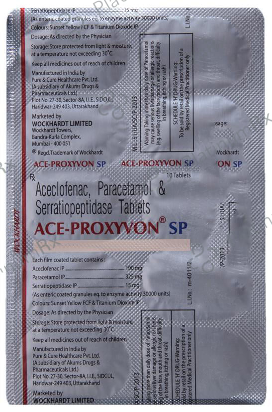 Ace Proxyvon SP Tablet 10s
