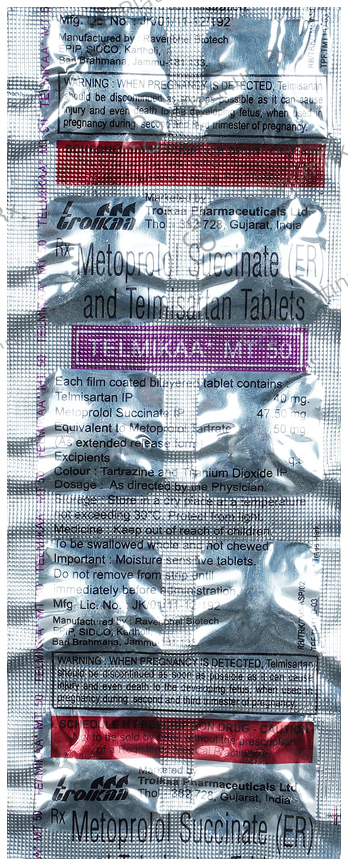 Telmikaa MT 50mg Tablet 10s