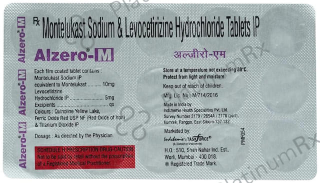 Alzero M 5/10mg Tablet 15s