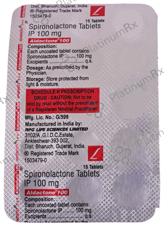 Aldactone 100mg Tablet 15s