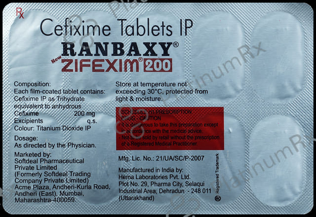 New Zifexim 200 Tablet