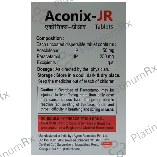 Aconix JR 50/250mg Tablet DT 10s